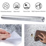 ورق ألومنيوم شديد التحمل للمطبخ وغرفة النوم – فضي – 2 متر × 60 سم :  papier aluminium robuste pour la cuisine et la chambre – Argent – 2 m x 60 cm